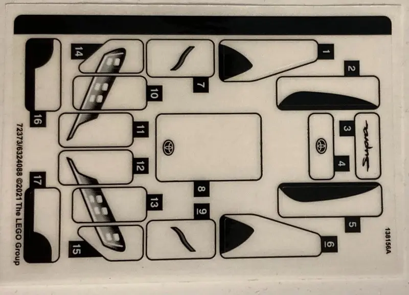 Sticker Sheet for Set 76901 - (72373/6324088)