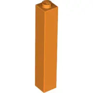 Orange Brick 1 x 1 x 5 - Solid Stud