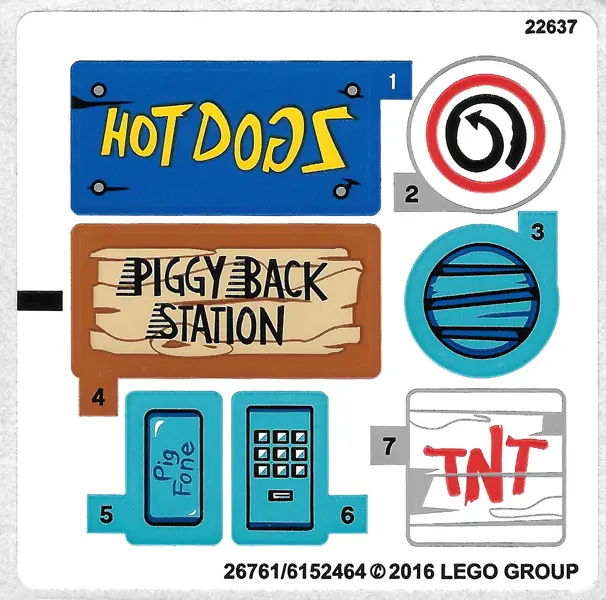 Sticker Sheet for Set 75824 - International Version - (26761/6152464)