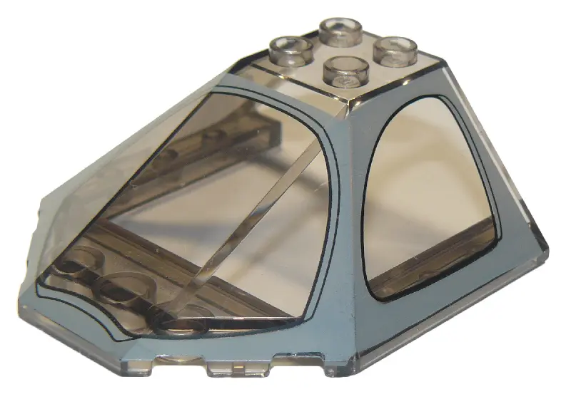 Trans-Brown Windscreen 6 x 6 x 2 Canopy with SW General Grievous' Starfighter 2020 Pattern
