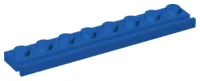 Blue Plate, Modified 1 x 8 with Door Rail