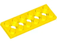 Yellow Technic, Plate 2 x 6 with 5 Holes