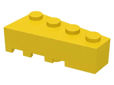 Yellow Wedge 4 x 2 Right