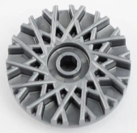 Flat Silver Wheel Cover 28 Spoke - 18mm D. - for Wheel 56145
