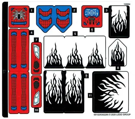 Sticker Sheet for Set 76151 - (68152/6302295)