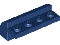 Dark Blue Slope, Curved 2 x 4 x 1 1/3 with 4 Recessed Studs