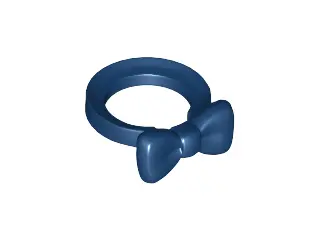 Dark Blue Minifigure Bow Tie