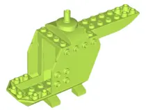 Lime Helicopter Body with Top Pin