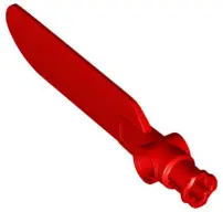 Red Technic Rotor Blade Small with Axle and Pin Connector End