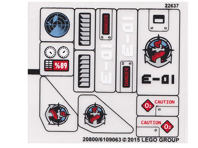 Sticker Sheet for Set 60092 - Transparent Background Version - (20800/6109063)