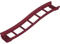 Dark Red Train, Track Roller Coaster Ramp Small, 3 Bricks Elevation