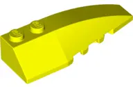 Neon Yellow Wedge 6 x 2 Right