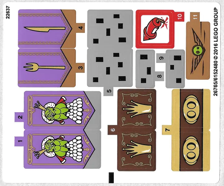 Sticker Sheet for Set 75826 - International Version - (26765/6152480)