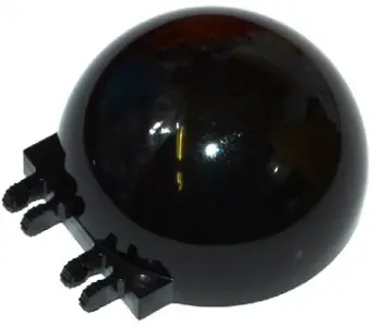 Black Windscreen 6 x 6 x 3 Canopy Half Sphere with Dual 2 Fingers