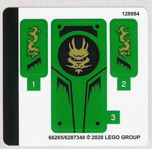 Sticker Sheet for Set 71700 - (66265/6287348)