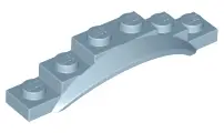 Sand Blue Vehicle, Mudguard 1 1/2 x 6 x 1 with Arch
