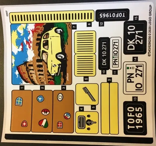 Sticker Sheet for Set 10271 - (67343/6296256)