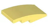 Bright Light Yellow Slope, Curved 4 x 2