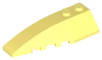 Bright Light Yellow Wedge 6 x 2 Left