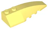 Bright Light Yellow Wedge 6 x 2 Right