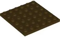 Dark Brown Plate 6 x 6