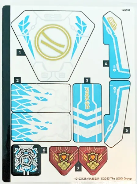 Sticker Sheet for Set 71791 - (10103438/6435254)
