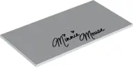 White Tile 8 x 16 with Bottom Tubes, Textured Surface with 'Minnie Mouse' Signature Pattern