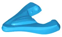 Dark Azure Creature Jaw Lower with Tongue