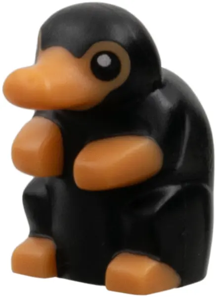 Nougat Niffler with Black Eyes and Hair Pattern