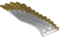White Eagle Wing - Right with Gold Feathers Pattern