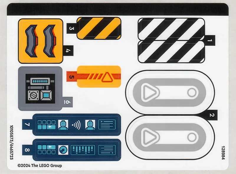 Sticker Sheet for Set 60432 - (10105873/6465723)