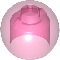 Pink Minifigure, Headgear Helmet Round Fishbowl