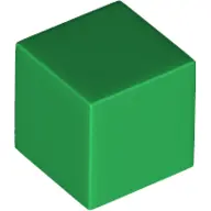 Green Minifigure, Head, Modified Small Cube