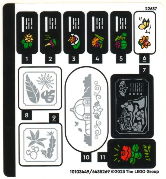 Sticker Sheet for Set 41757 - (10103449/6435269)