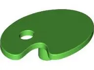 Bright Green Minifigure, Utensil Paint Palette