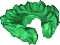 Green Minifigure Neck Collar Fur, Textured (Bird Nest)