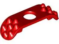 Red Minifigure Armor Shoulder Pads with Spikes on Top