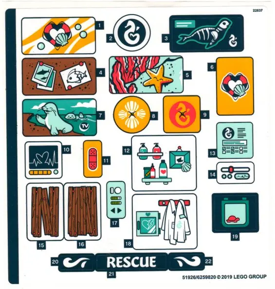 Sticker Sheet for Set 41380, Sheet 1 - (51926/6259820)