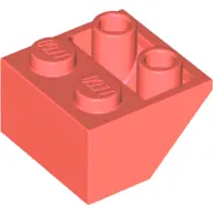 Coral Slope, Inverted 45 2 x 2 with Flat Bottom Pin