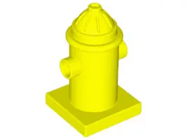 Neon Yellow Duplo Fire Hydrant
