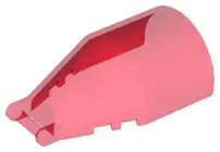 Trans-Red Windscreen 6 x 4 x 2 Round with Bar Handle
