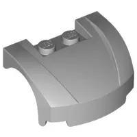 Light Bluish Gray Vehicle, Mudguard 3 x 4 x 1 2/3 Curved Front