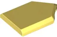 Bright Light Yellow Tile, Modified 2 x 3 Pentagonal