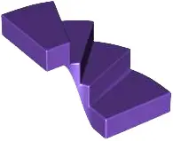 Purple Stairs 6 x 6 x 4 Curved