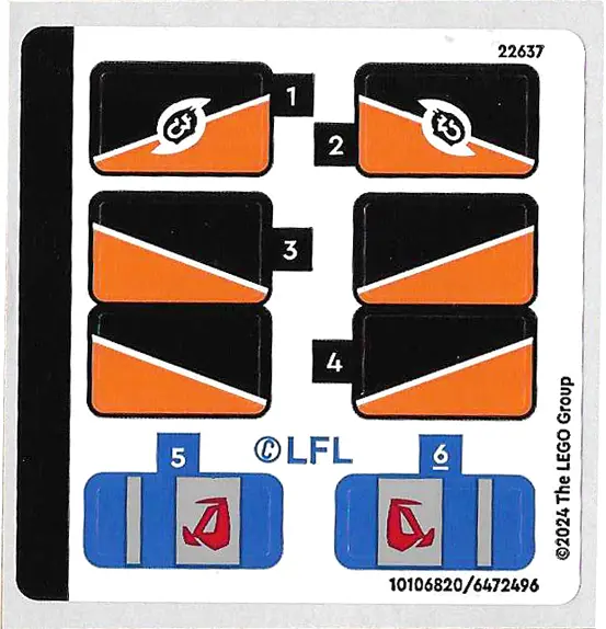 Sticker Sheet for Set 75380 - (10106820/6472496)