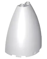 Light Bluish Gray Cone Half 6 x 3 x 6 (Elliptic Paraboloid) with 2 x 1 Top