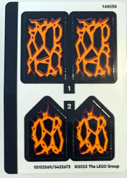 Sticker Sheet for Set 71782 - (10102069/6422673)