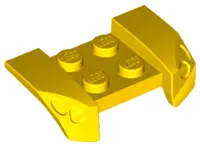 Yellow Vehicle, Mudguard 2 x 4 with Headlights Overhang