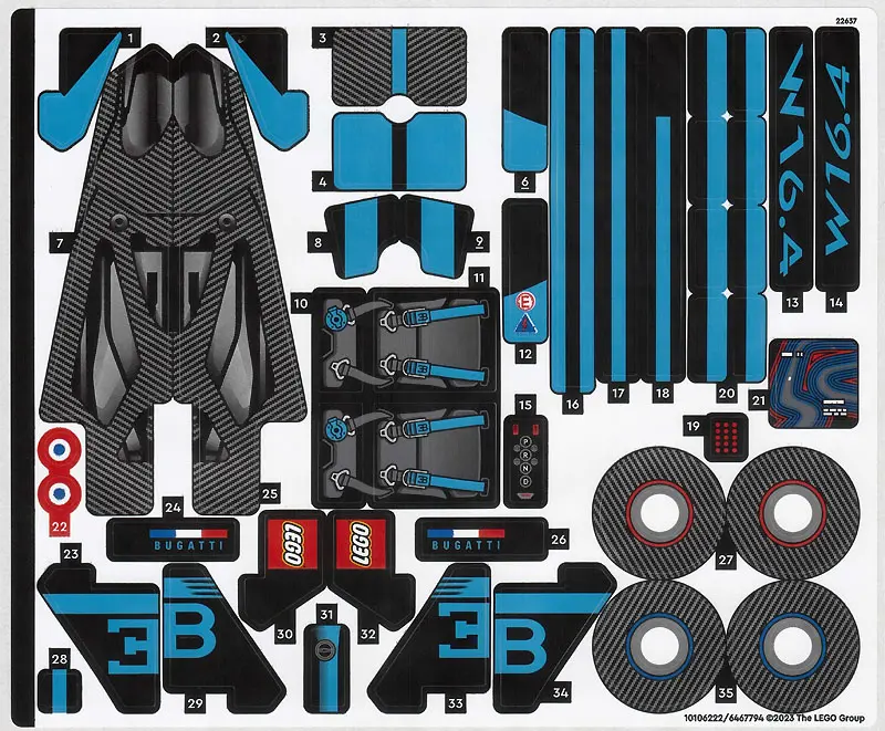 Sticker Sheet for Set 42162 - (10106222/6467794)