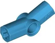 Dark Azure Technic, Axle and Pin Connector Angled #3 - 157.5 degrees